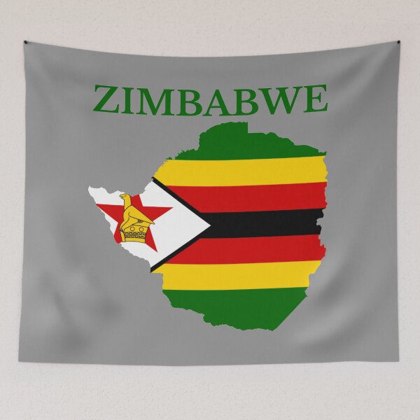 Item preview, Zimbabwe Flag Map designed and sold by marosharaf.