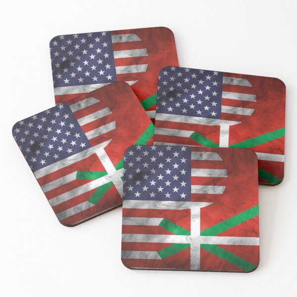 Item preview, USA and Basque Dual Flag Yin Yang Combination designed and sold by ockshirts.