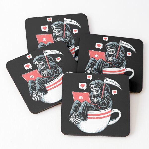 Item preview, Love Death and Coffee designed and sold by glitchy-gorilla.