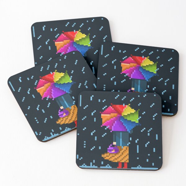Item preview, Pixelated Waiting in the Rain designed and sold by HopeDetour.