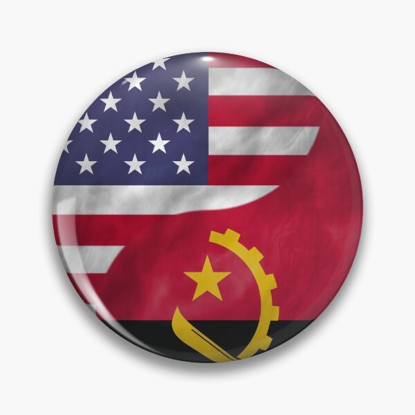 Item preview, USA and Angola Dual Flag Yin Yang Combination designed and sold by ockshirts.