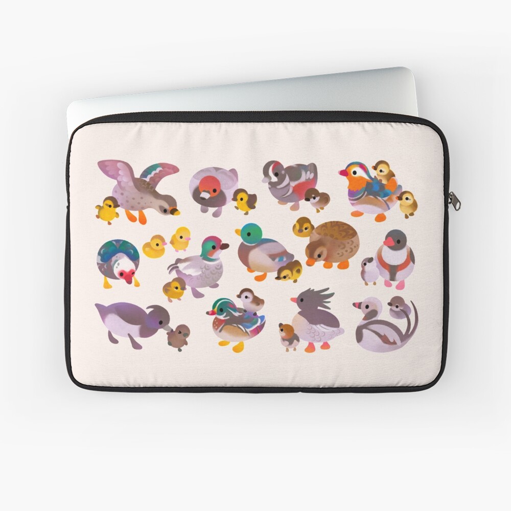 "Duck and Duckling" Laptop Sleeve for Sale by pikaole Redbubble