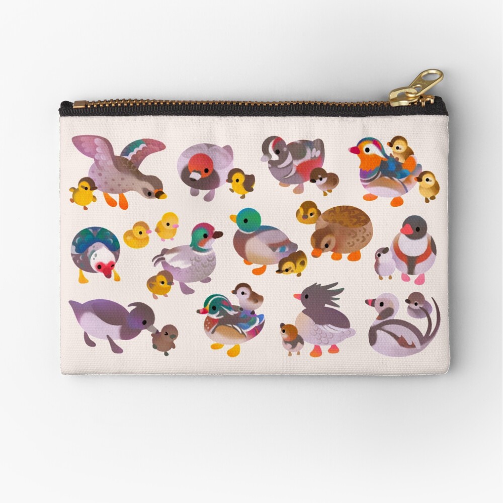Duck and Duckling Zipper Pouch