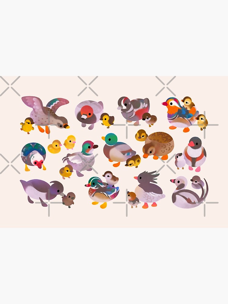 Thumbnail 6 of 6, Bath Mat, Duck and Duckling designed and sold by pikaole.