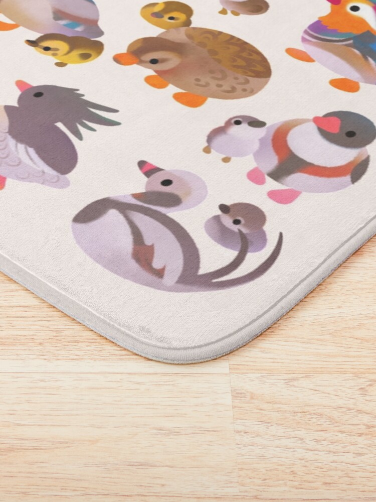 Thumbnail 3 of 6, Bath Mat, Duck and Duckling designed and sold by pikaole.