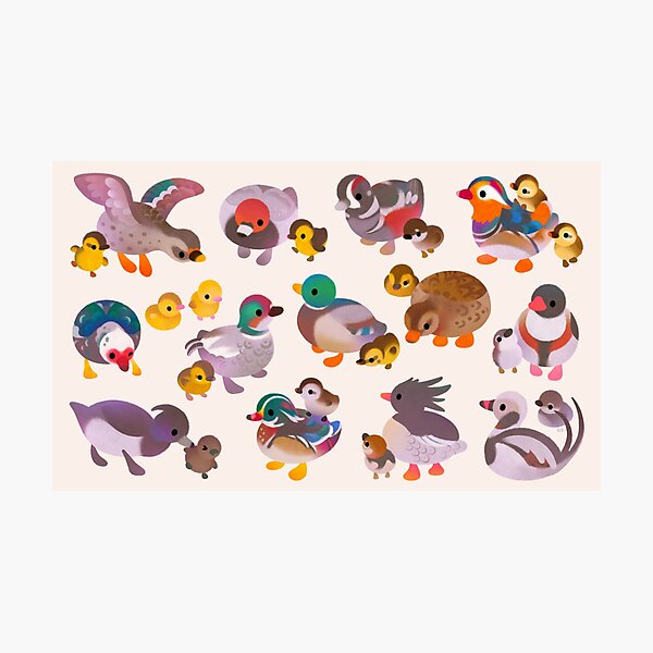 Item preview, Duck and Duckling designed and sold by pikaole.