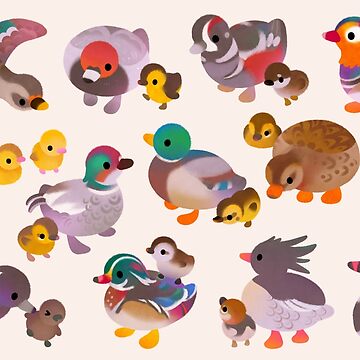 Artwork thumbnail, Duck and Duckling by pikaole