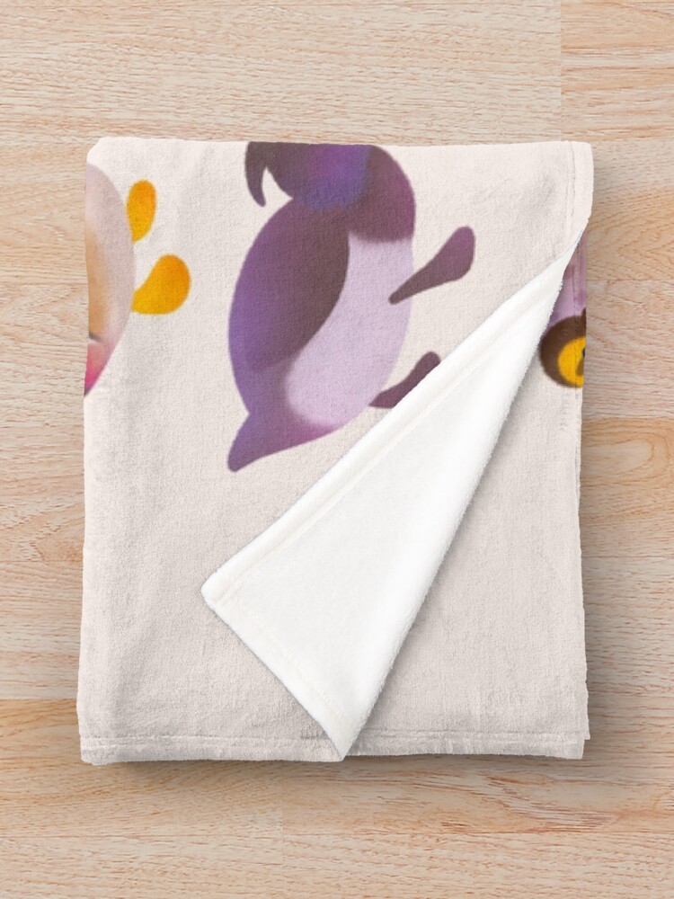 Alternate view of Duck and Duckling Throw Blanket