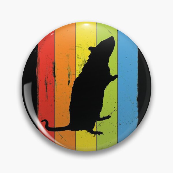 Item preview, Rainbow Pet Rat Distressed Style designed and sold by Delightfully Cynical.