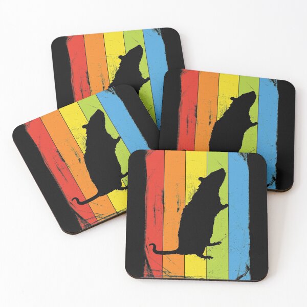 Item preview, Rainbow Pet Rat Distressed Style designed and sold by Delightfully Cynical.