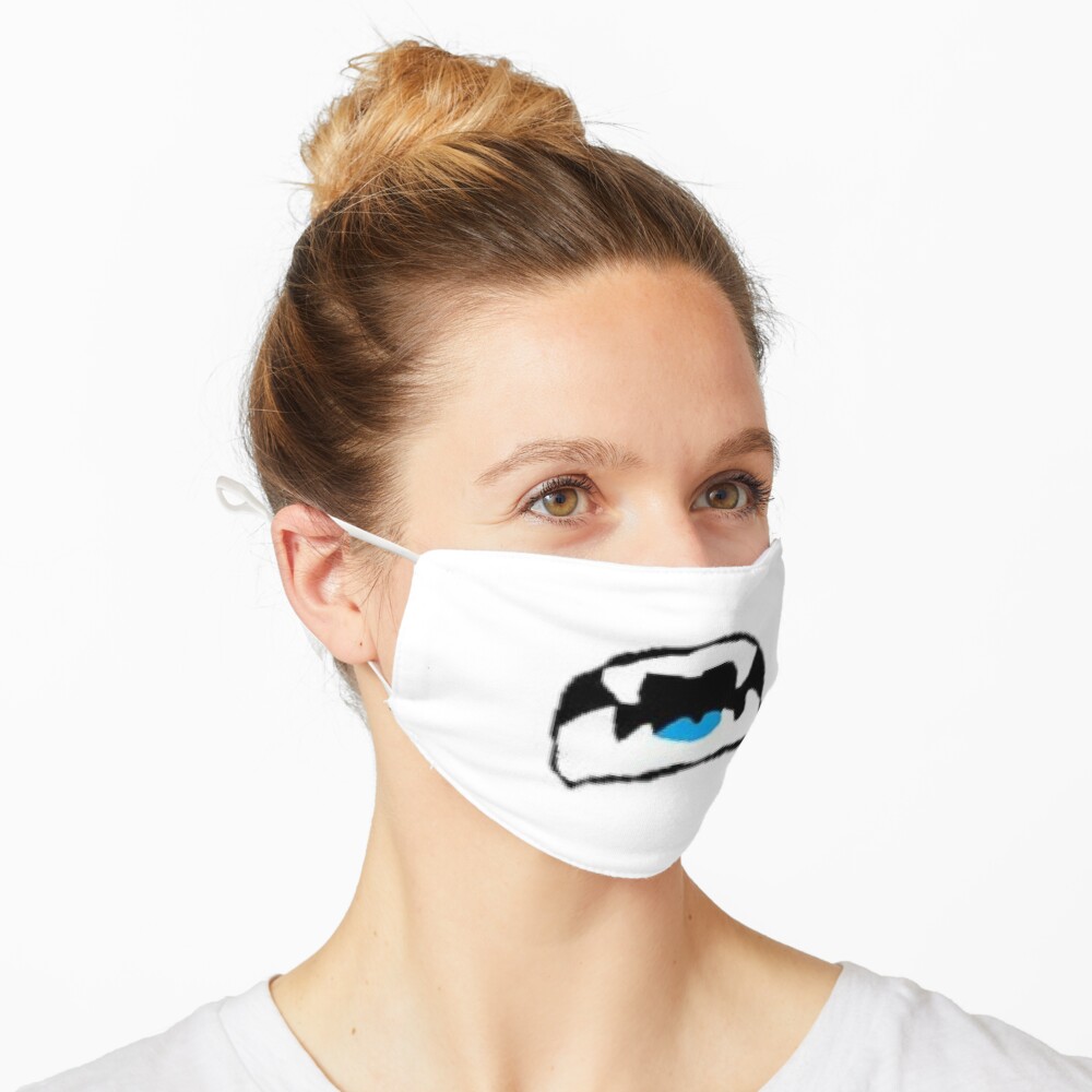 Blizzard Beast Mode Roblox Face Print Mask By Weebified Redbubble - beast mode roblox face