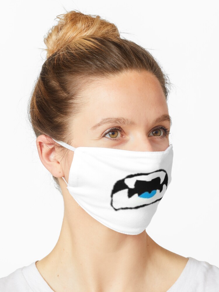 Blizzard Beast Mode Roblox Face Print Mask By Weebified Redbubble - beast mode blue shirt roblox
