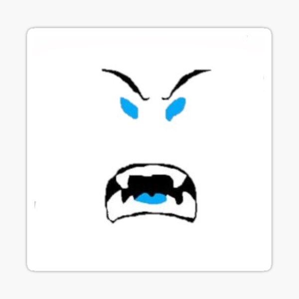 roblox face sticker by memestickersco redbubble