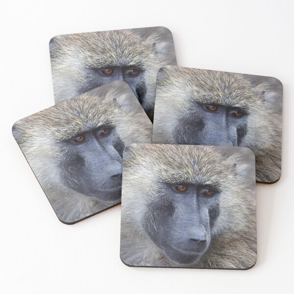 Item preview, Olive Baboon Portrait designed and sold by Carole-Anne.