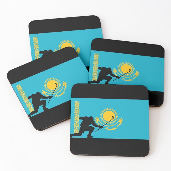 Item preview, Kazakhstan Ice Hockey Silhouette Celebration designed and sold by CanvasTee.