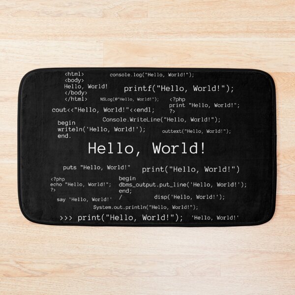 Item preview, Hello, World! White Letter designed and sold by PatientCitizen.