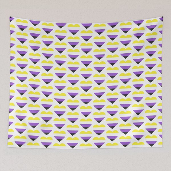 Item preview, no outline heart - non-binary designed and sold by Tallulah-Malibu.