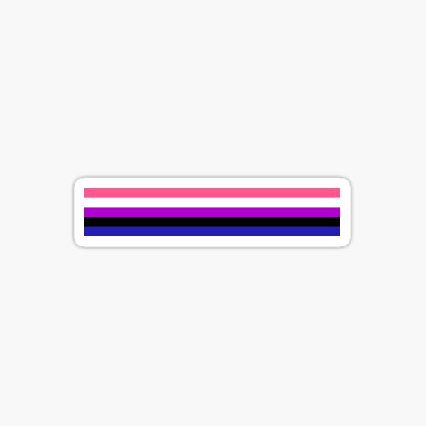 Genderfluid Pride Flag Horizontal Stripes Sticker By Sammi Ts Redbubble