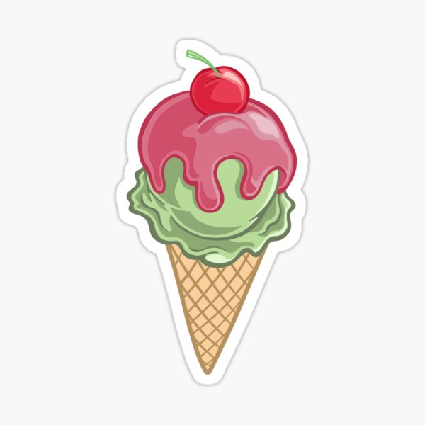 Item preview, Ice Cream Cone Cherry Waffle Cone 3D designed and sold by dtlstudio.
