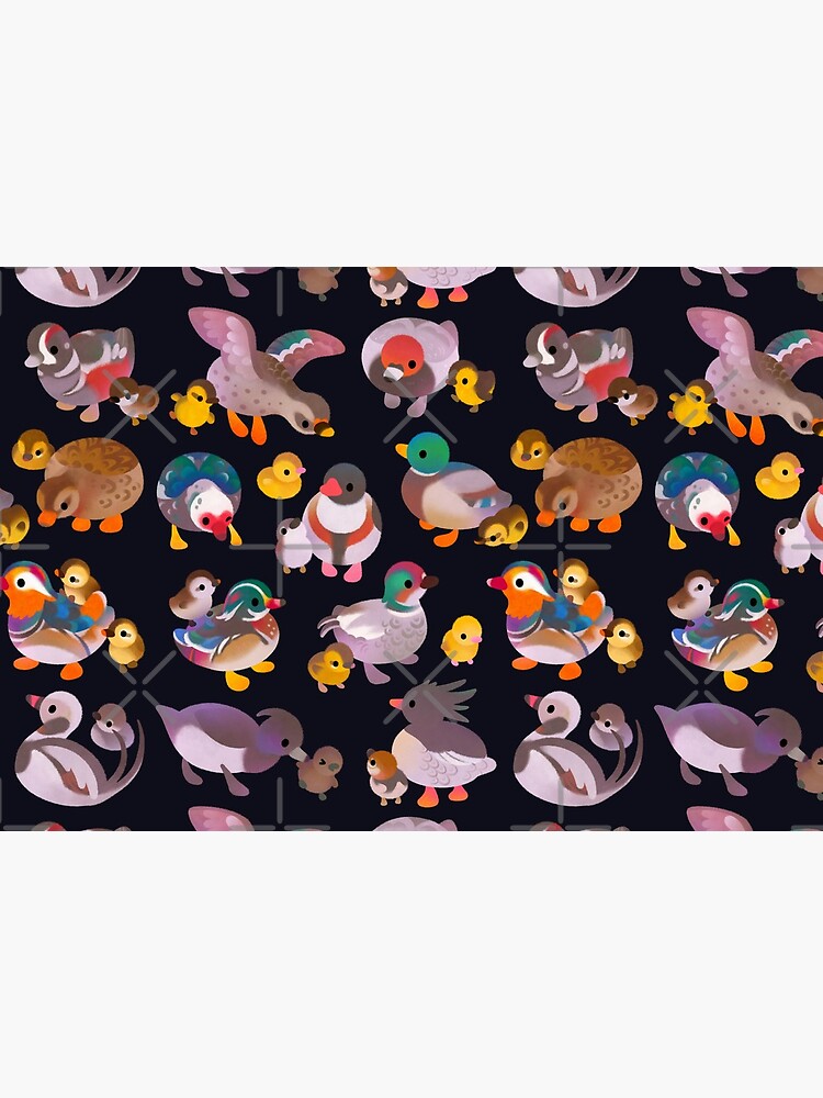 Duck and Duckling - dark by pikaole