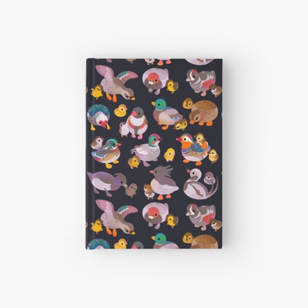 Duck and Duckling - dark Hardcover Journal
