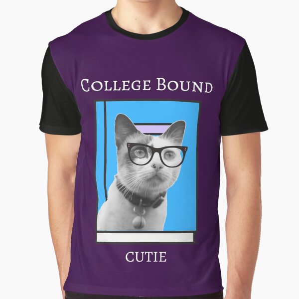 Item preview, College Bound Cutie Cat in Glasses designed and sold by CrystalRaen.