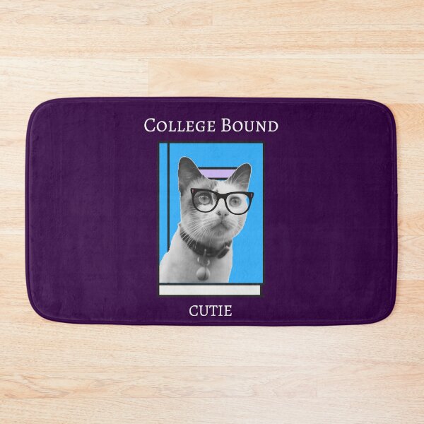 Item preview, College Bound Cutie Cat in Glasses designed and sold by CrystalRaen.