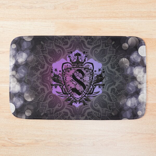 Item preview, S Initial Purple Shield designed and sold by Rumrabbit82.
