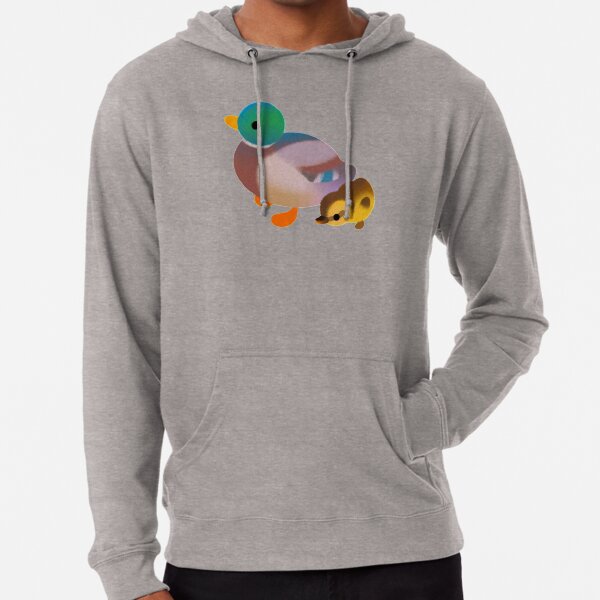 Ente und Entlein - dunkel Leichter Hoodie