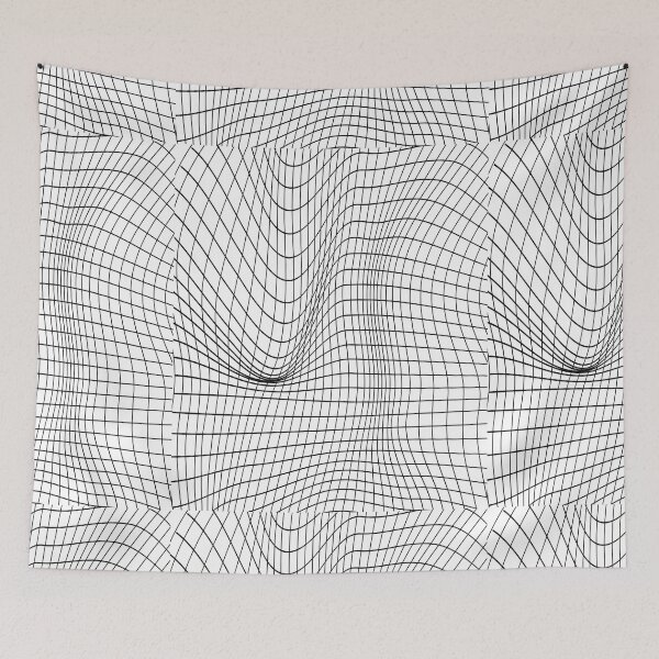 Item preview, black and white abstract line pattern designed and sold by cathelkav.