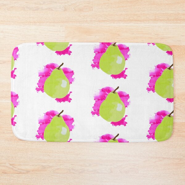 Item preview, Pear with Watercolor Background Design designed and sold by idovedesign.
