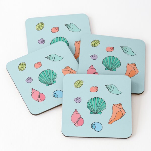 Item preview, Colorful Seashell Beach Set designed and sold by murialbezanson.