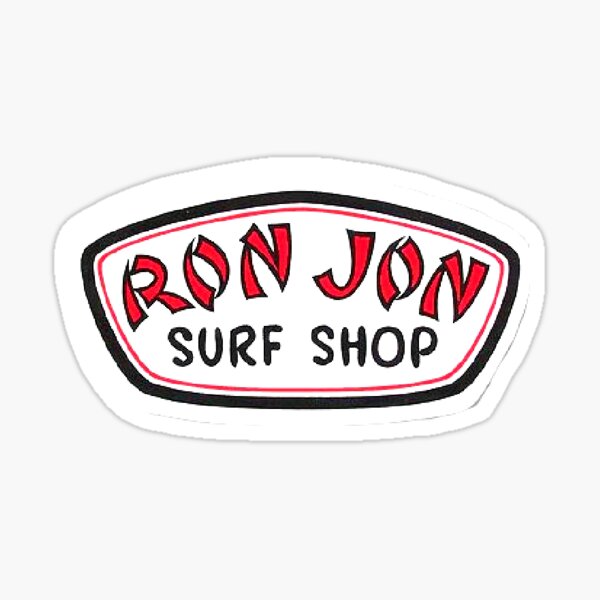 autocollant de surf shop de ron jon Sticker
