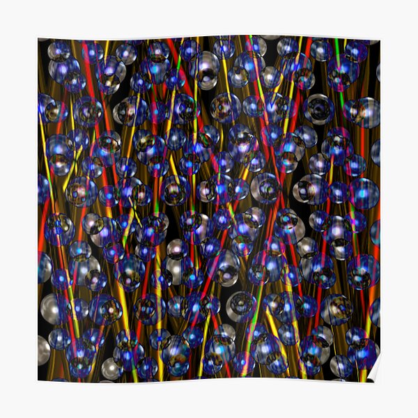 Neutron Rods Abstract from Valxart.com Poster