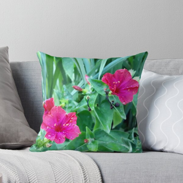 Item preview, Pink flowers adorning water droplets and surrounded by leaves designed and sold by Cavity .exe.