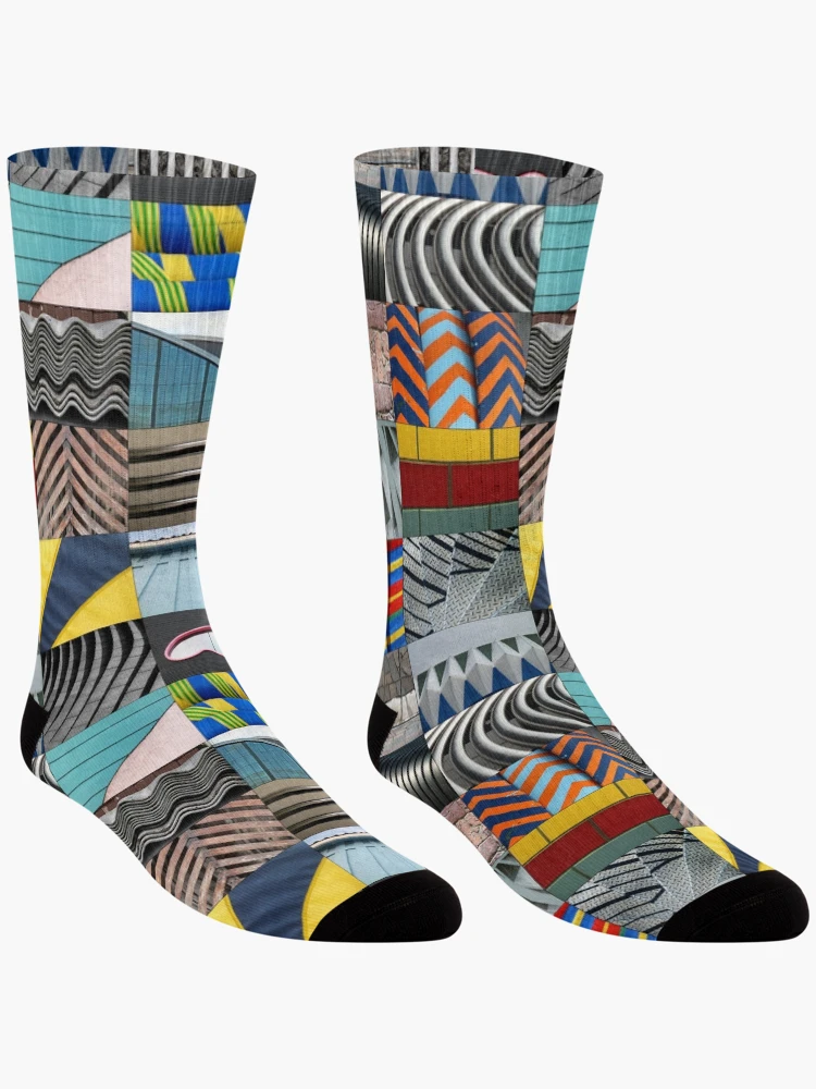 Thumbnail 3 of 5, Socks, Abstract Patchwork (pattern) designed and sold by Yampimon.