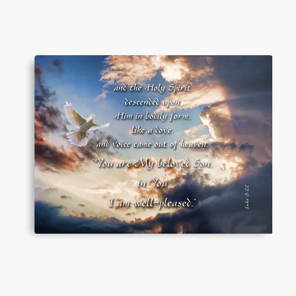 My beloved Son-Luke 3:22 Metal Print