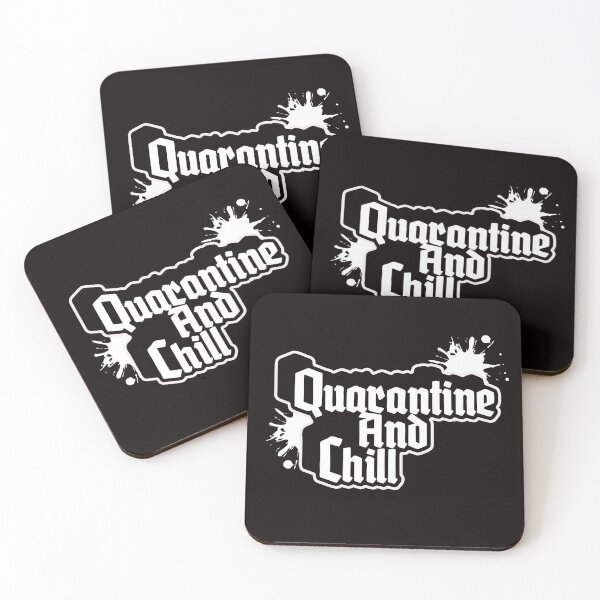Item preview, quarantine and chill netflix funny coronavirus pandemic T-Shirt designed and sold by Majesticoo.