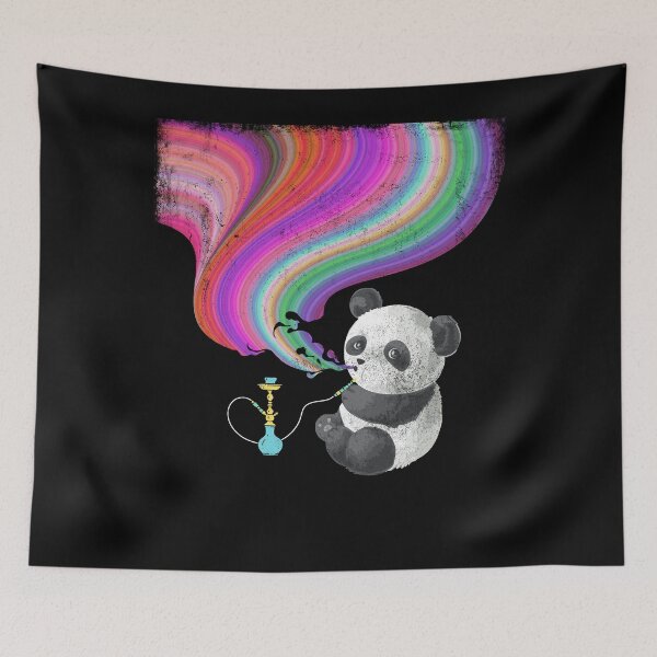 Item preview, Panda Bear loves smoking shisha. I steam water pipe designed and sold by ChrisFeil.