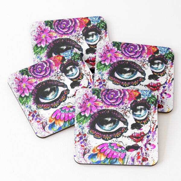 Item preview, Sugar Girl in Flower Crown watercolor designed and sold by AnnArtshock.