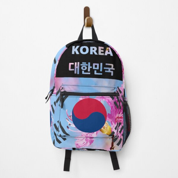 Item preview, Korean flag with spring theme - Korean rosebay; azalea designed and sold by K-LetterCo.