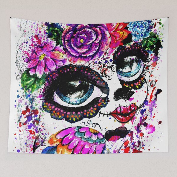Item preview, Sugar Girl in Flower Crown watercolor designed and sold by AnnArtshock.