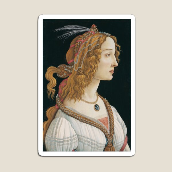 Portrait of a Young Woman (Botticelli, Frankfurt) Magnet