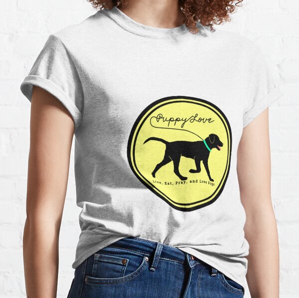 puppy love dog walking Classic T-Shirt