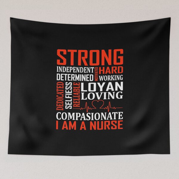 Item preview, strong i am nurse loving t-shirt designed and sold by diab diab.