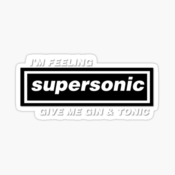 Oasis Liam Gallagher Supersonic Britpop Definitely Maybe Noel Gallagher Design Sticker
