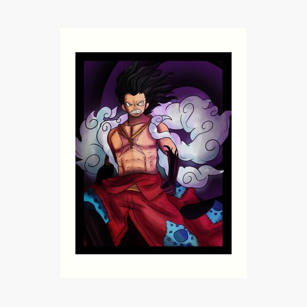 Luffy Gear 4 Art Prints Redbubble - roblox luffy 4th gear