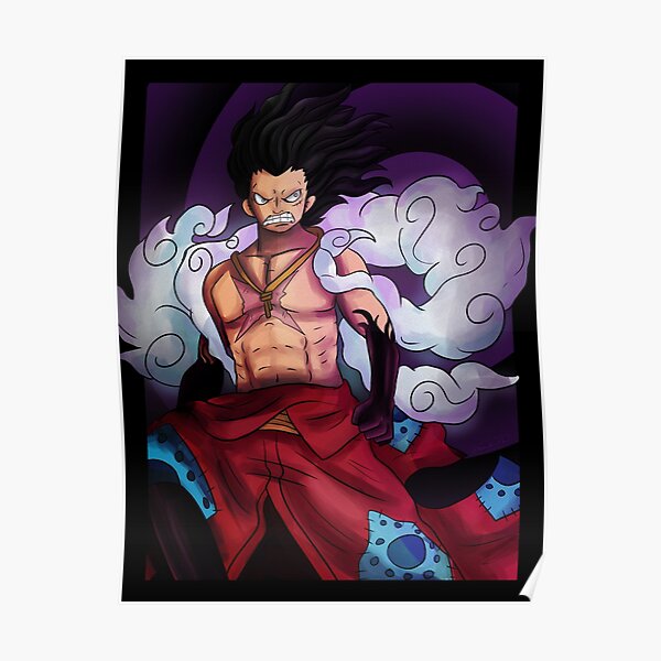 Luffy Gear 4 Posters Redbubble - luffy outfit 2 roblox