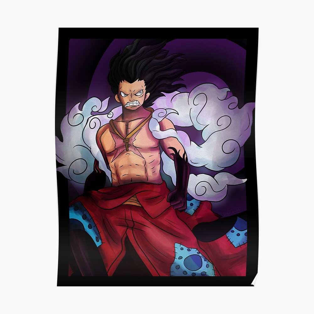 Gear 4 Luffy Sticker By Rererena Redbubble