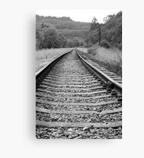 On The Tracks Canvas Print